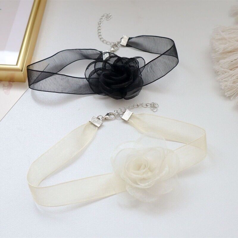 Choker hiệu hoa sang chảnh tiểu thư