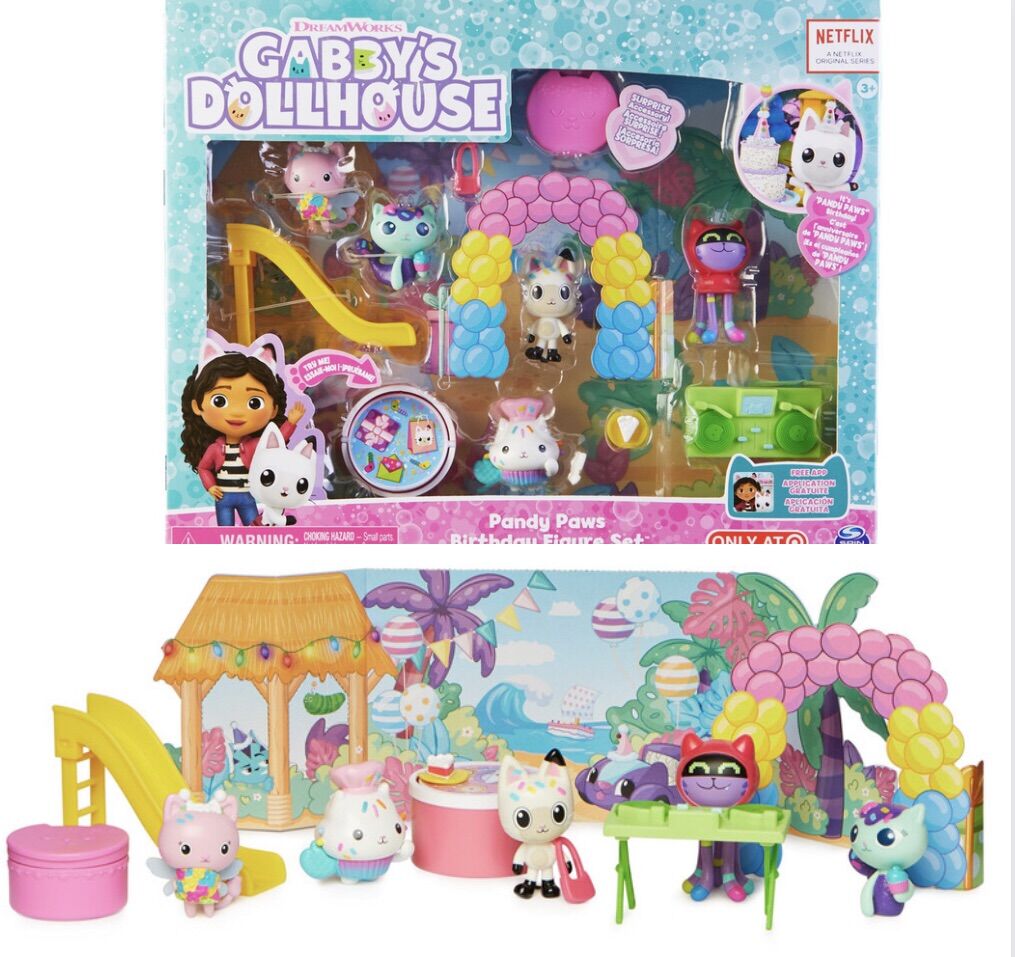 Đồ chơi Gabby Dollhouse: bữa tiệc sinh nhật của Pandy Paw