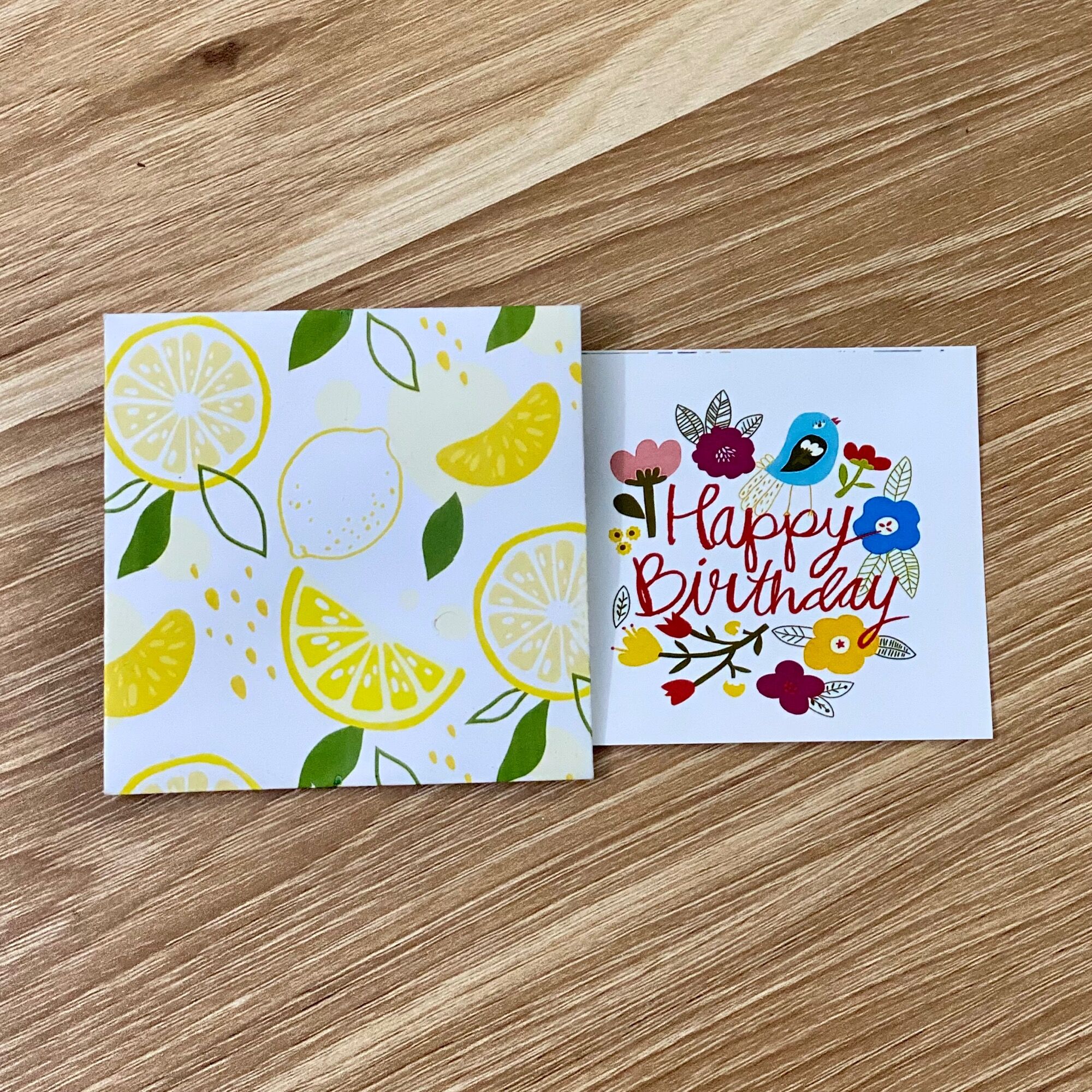Thiệp sinh nhật size 7x7cm gồm bao thư - thiệp happy birth day