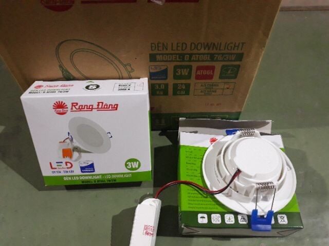 Đèn âm Trần Led 76/3W D AT06L Rạng Đông
