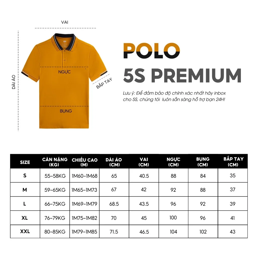 Áo polo 5S chính hãng