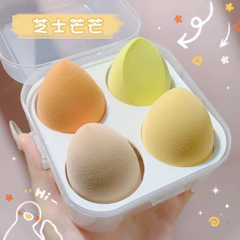 Sét hộp 4 mút trang điểm tán kem nền bb