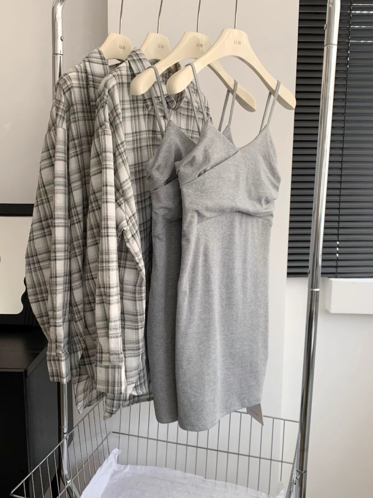 Áo Sơ Mi Dài Tay Kẻ Caro Dáng Rộng Cho Nữ Mùa Xuân Áo Khoác Ngoài Cardigan Áo Sơ Mi Dài Tay Phong Cá
