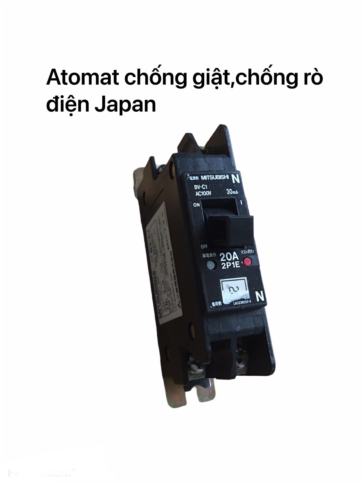 Atomat chống giật chống rò 2 cực dạng thanh,hàng Nhật bãi