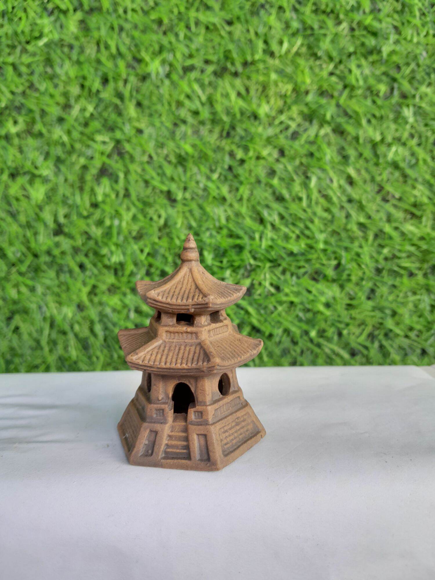 Mô hình gốm tháp nhật - phụ kiện trang trí hòn non bộ - tiểu cảnh - bể cá