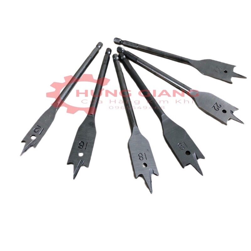 Mũi khoan khoét gỗ đuôi cá chuyên dụng - mũi khoét gỗ đủ số