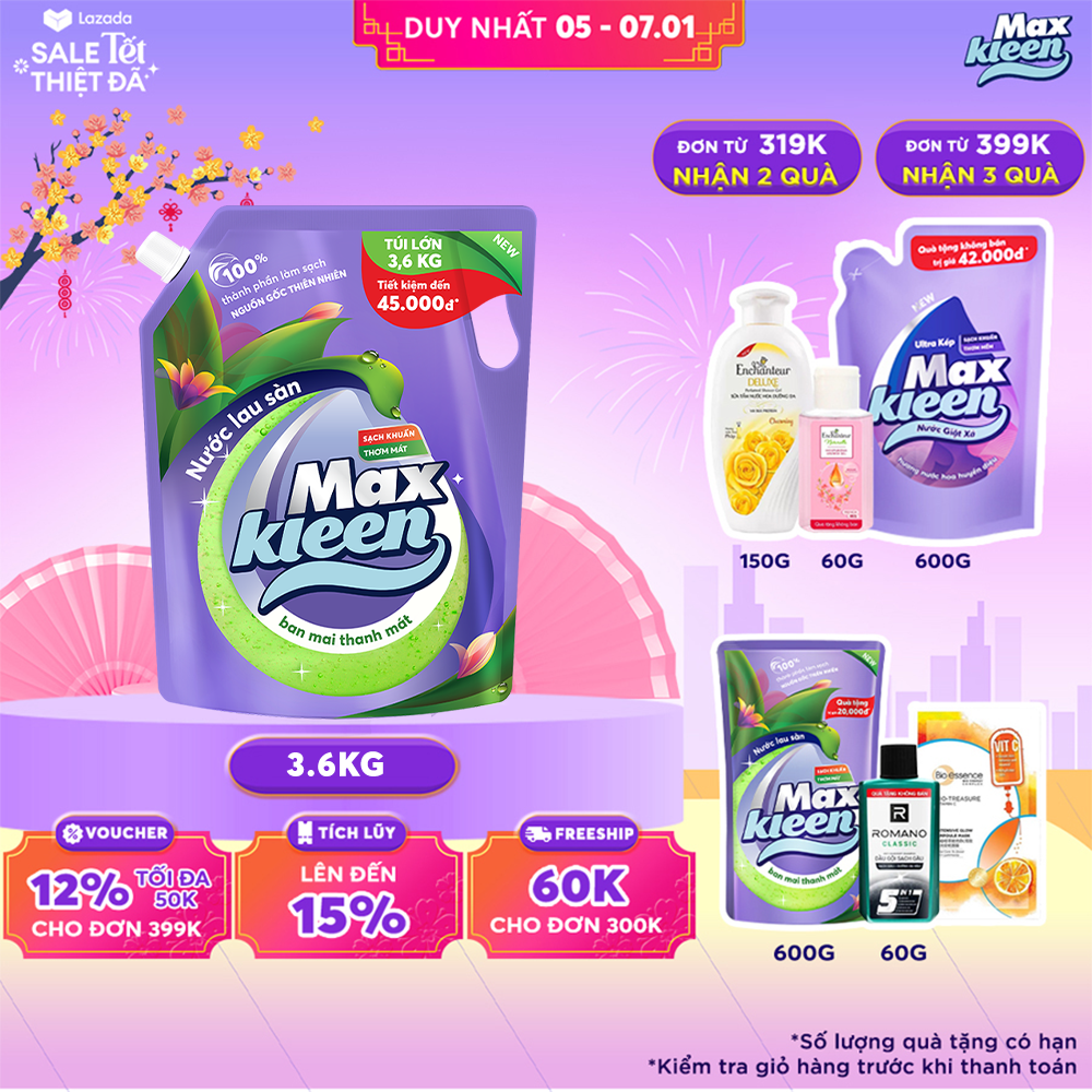 Túi Nước Lau Sàn MaxKleen 3.6kg