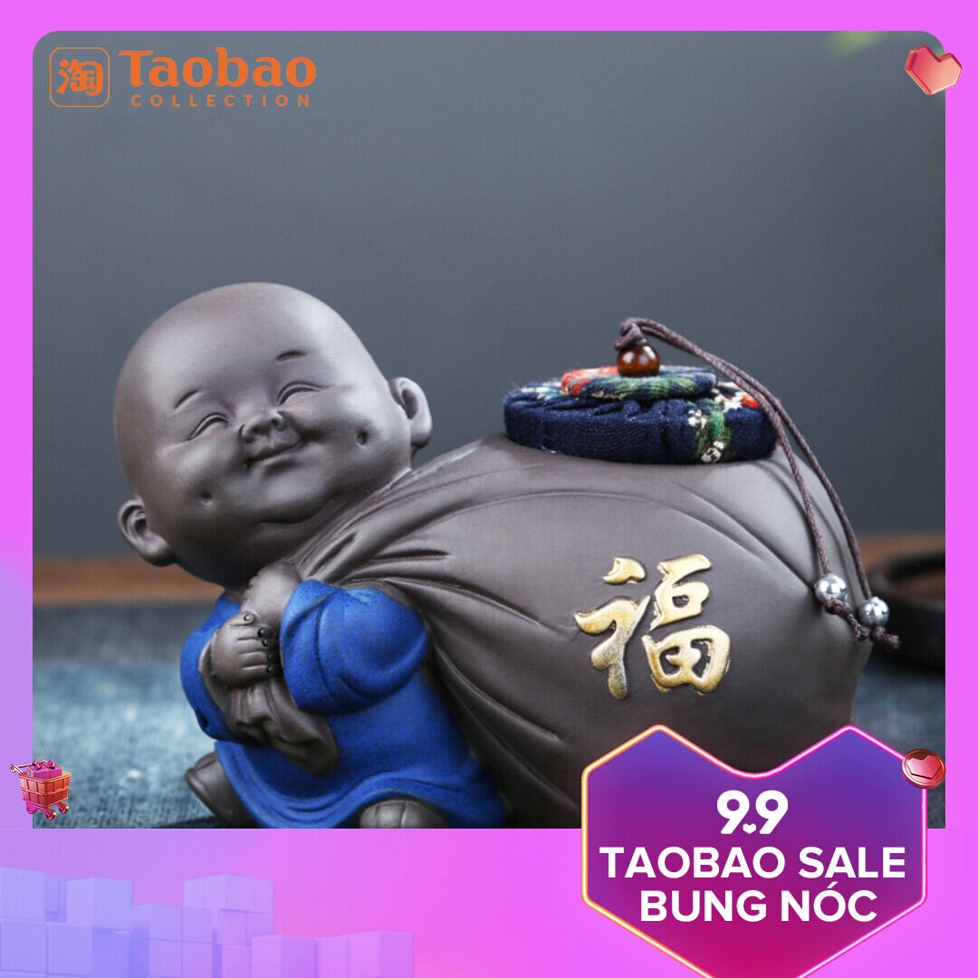 Bình trà tử sa kín bình gốm sứ cỡ nhỏ tiện mang theo dụng cụ trà hũ đựng trà hộp đựng trà phổ nhĩ gia dụng
