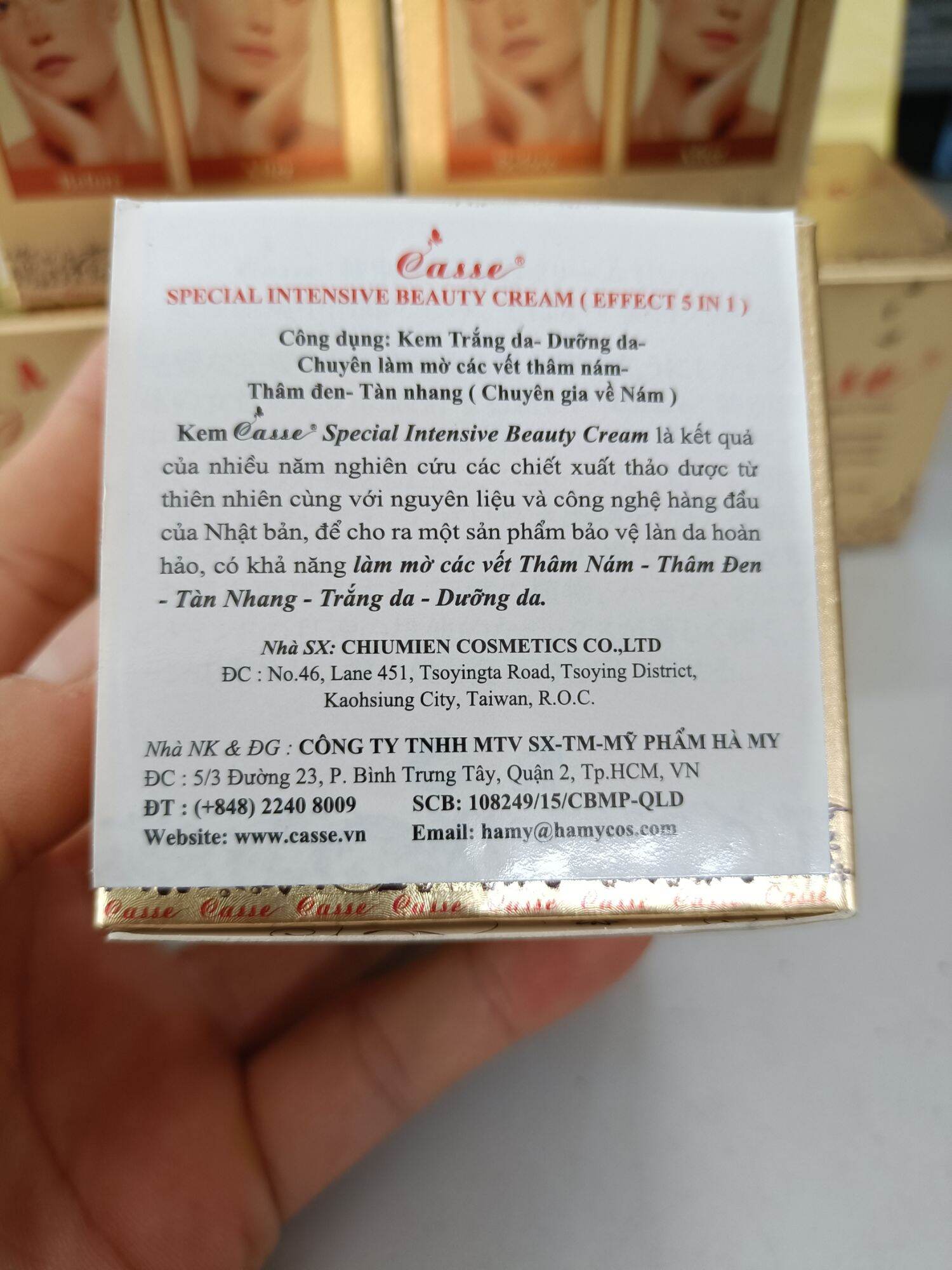 Kem Làm trắng da mờ thâm nám Casse