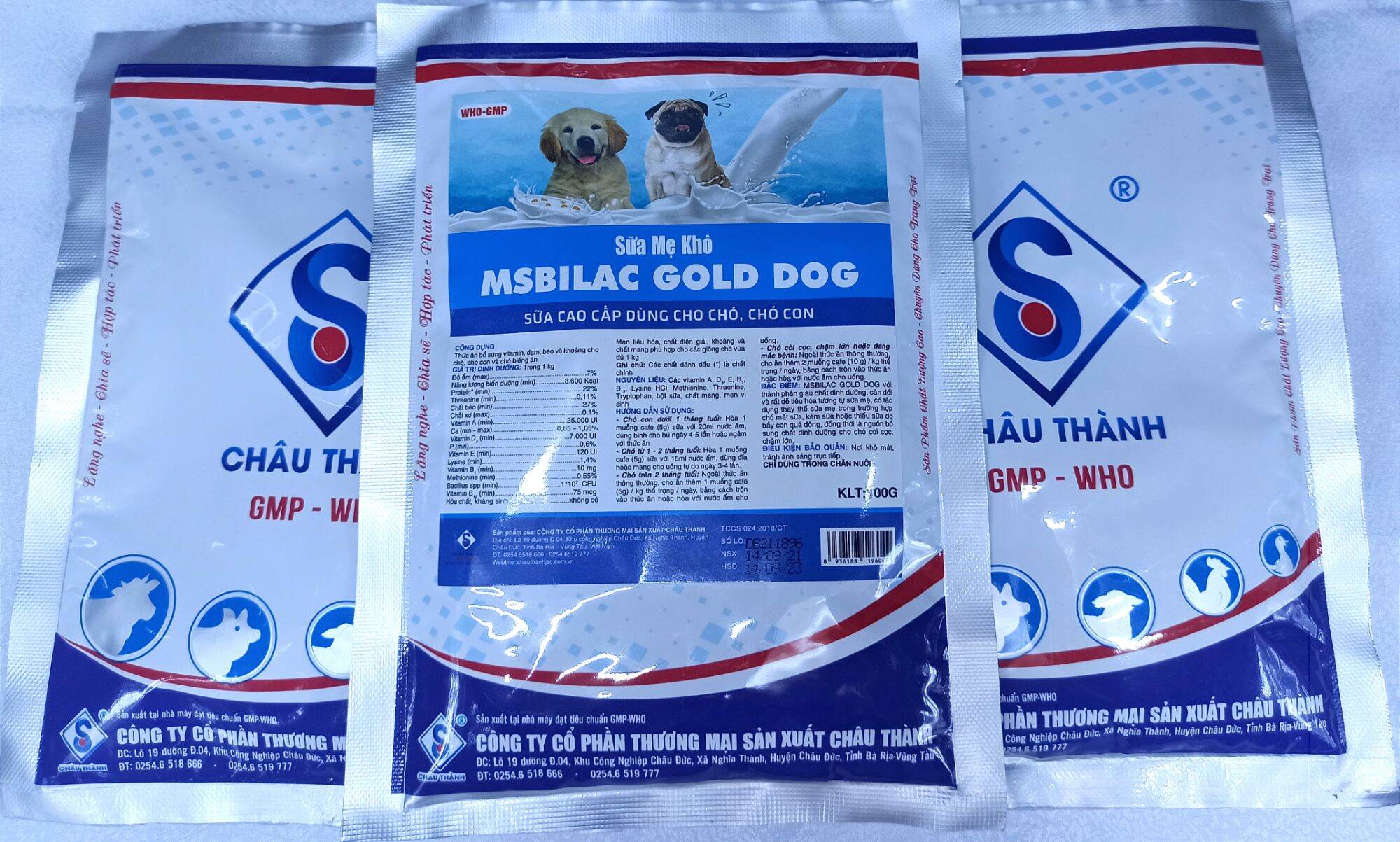 MSBILAC GOLD DOG- sữa mẹ khô dành cho chó gói 100G