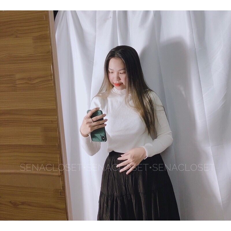Áo Len cổ 3 Phân Quảng Châu ( Ảnh thật kèm Video)