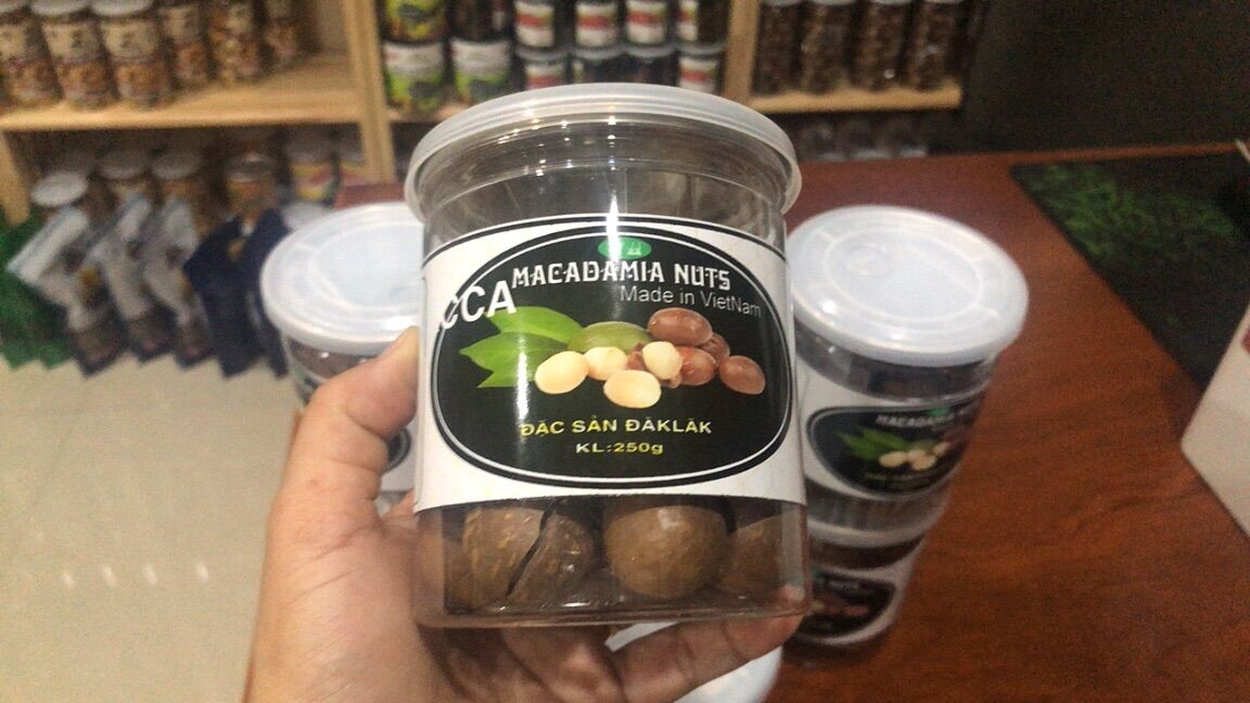 Hạt mắc ca Dăklăk hộp 250gr