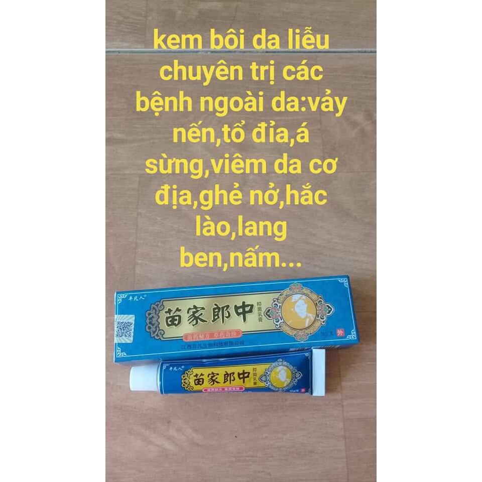 10 típ kem bôi da chống nấm ngứa, mề đay, hắc lào, nấm da đầu, khô da, nứt nẻ...(xanh dương)