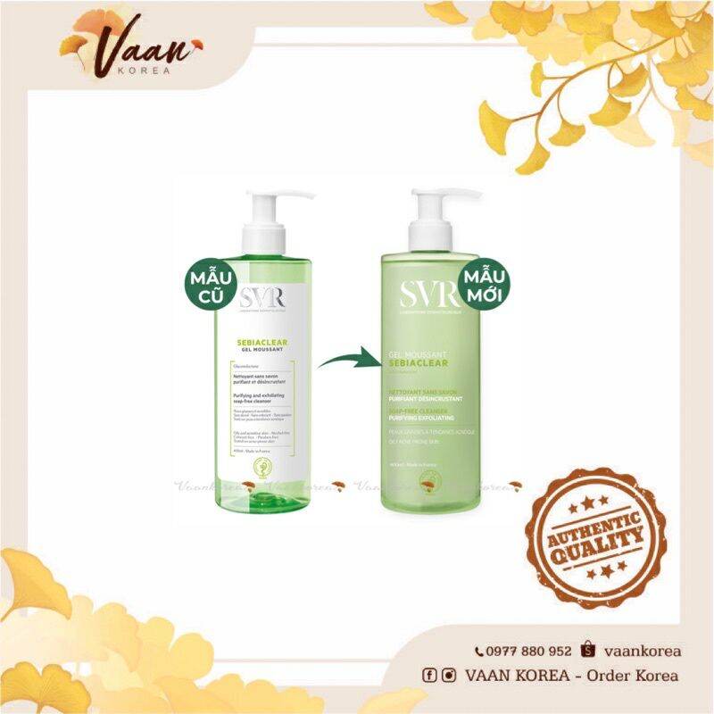 Sữa rửa mặt SVR Sebiaclear Gel Moussant 400ml