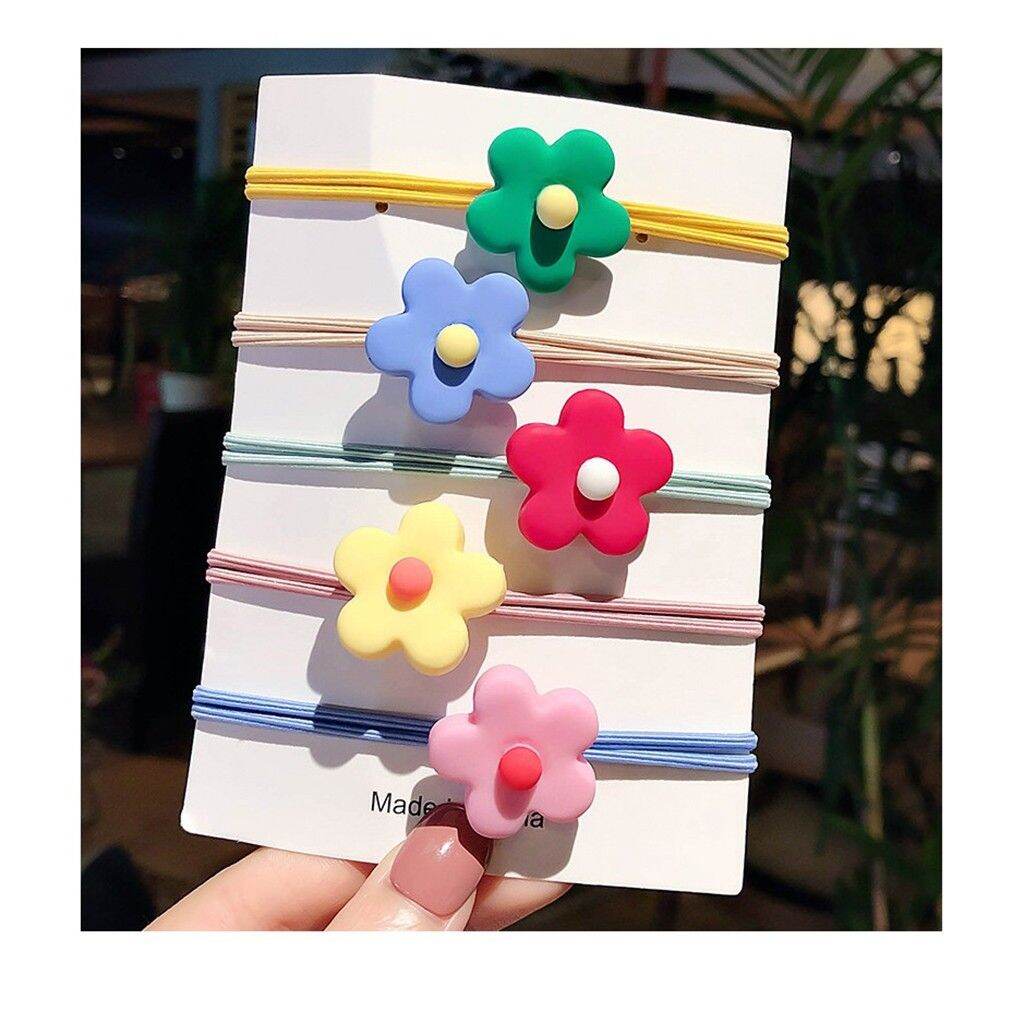 Combo 10 dây cột tóc hoa anh đào