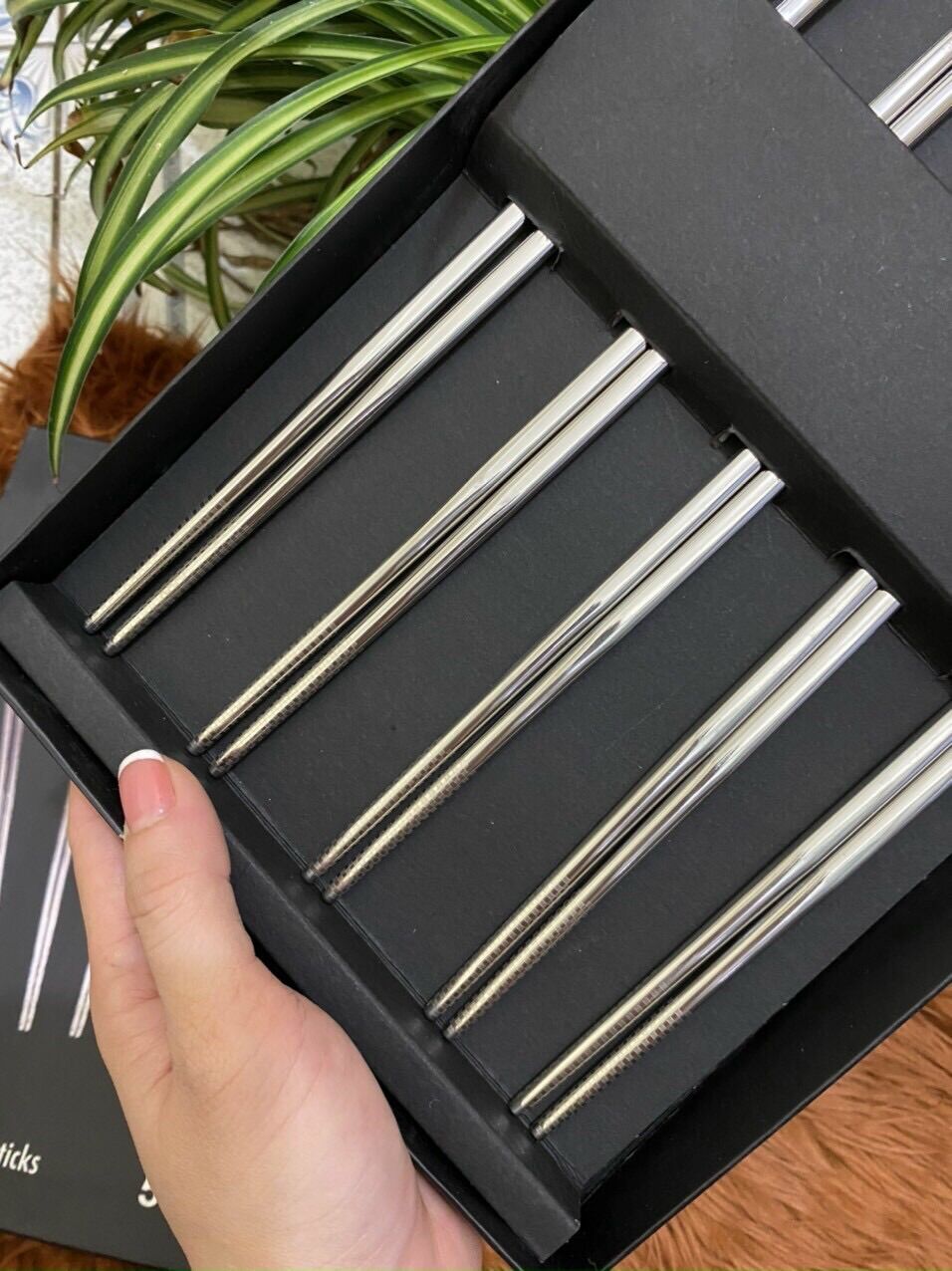 Set 5 đôi đũa inox  Đức, xịn đẹp