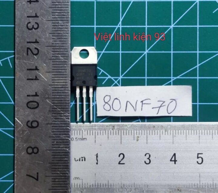 Mosfet 80n70 to 220 N - CH 70v 80A ( Hàng tháo máy )