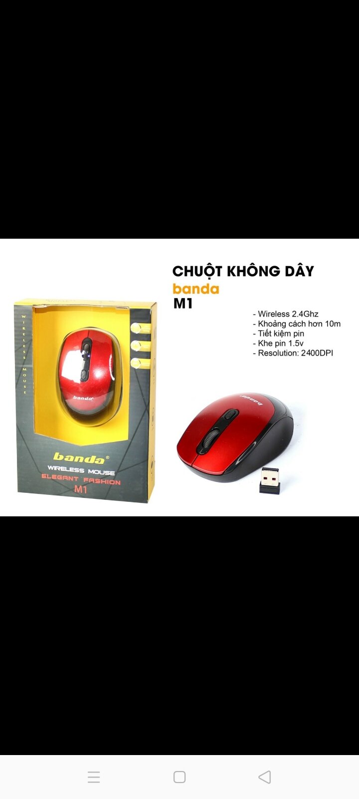 Chuột vi tính không dây banda 4d wireless mouse