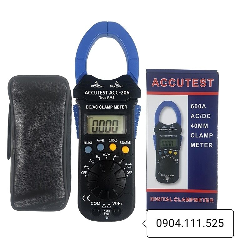 [HCM]Ampe kìm đo dòng AC/DC ACCUTEST ACC-206 (600A)