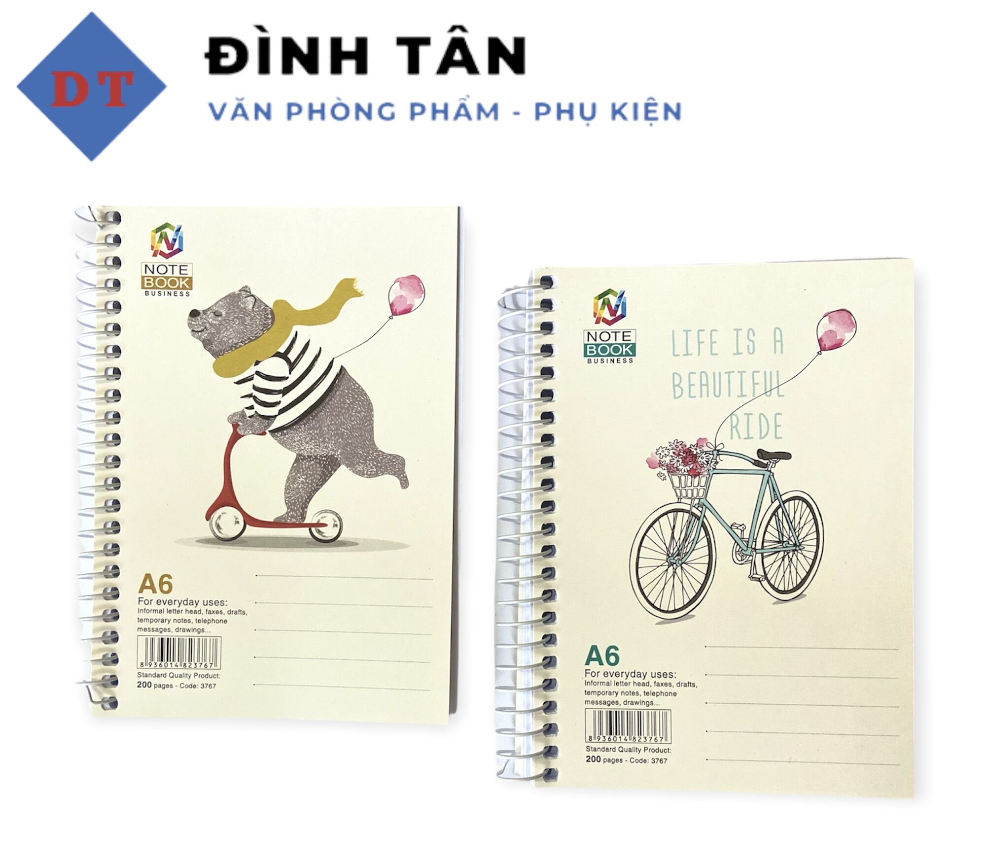 Sổ lò xo a6 200 trang hải tiến