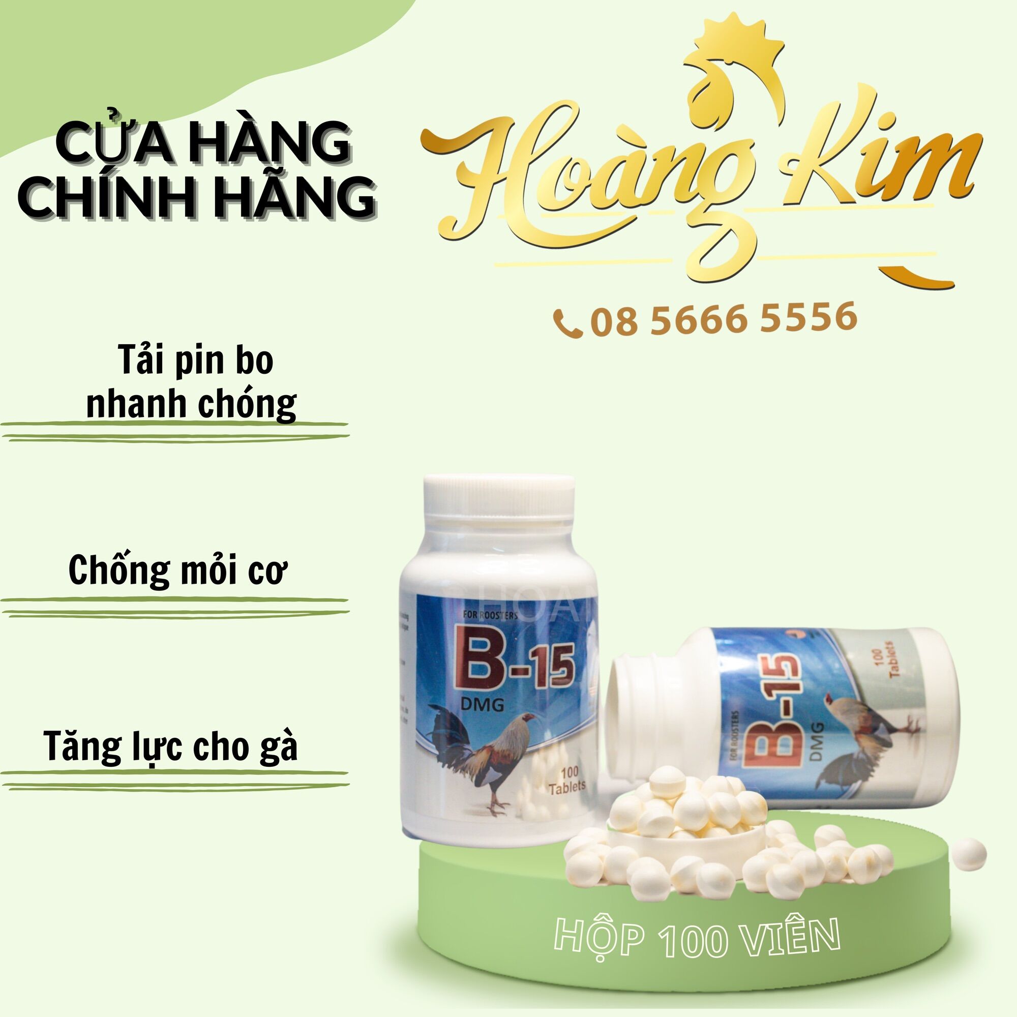 B15 dmg - nuôi đá tăng bo tải cựa cho chiến kê