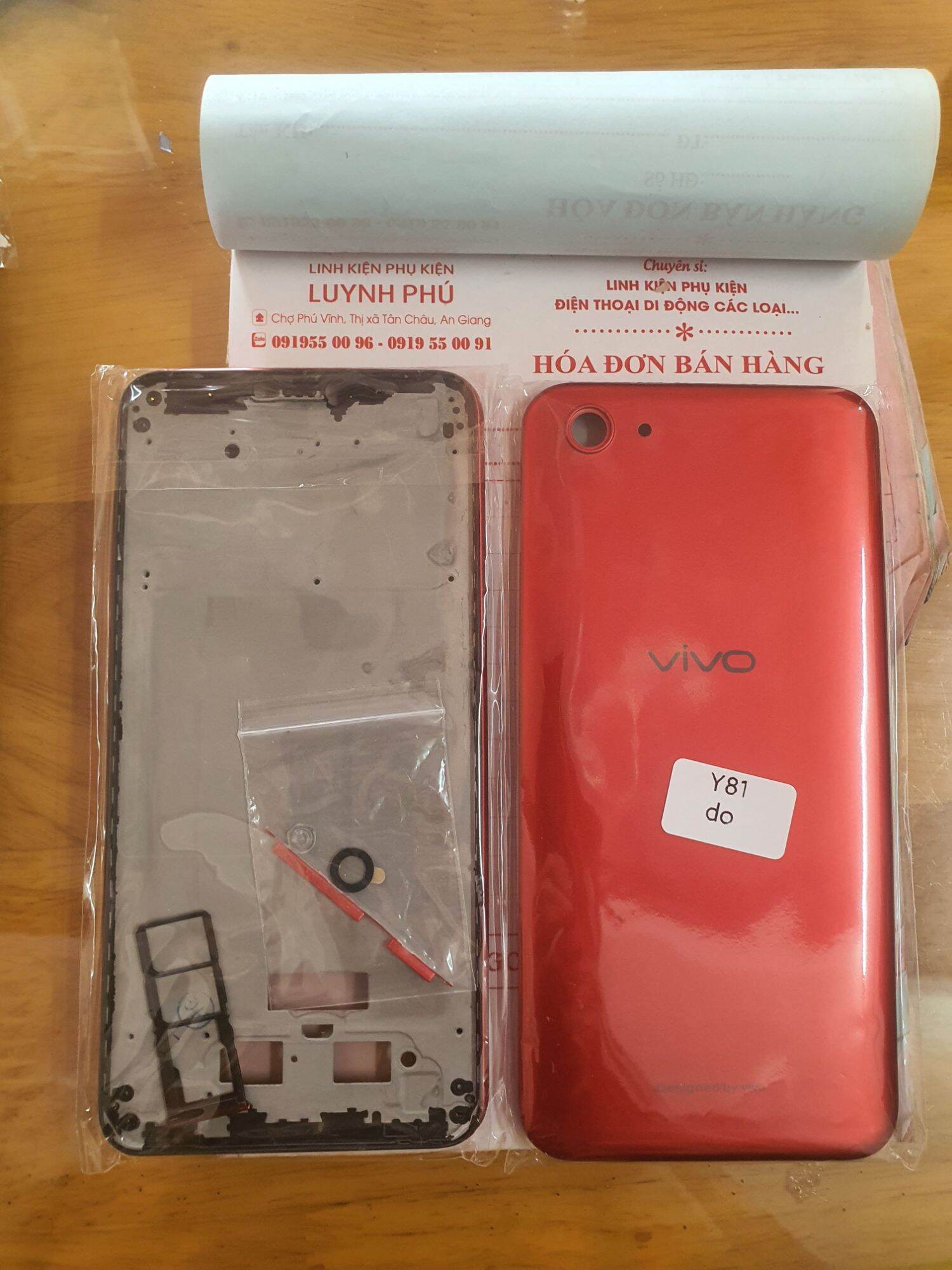 Vỏ vivo y81 có khay sim bao test