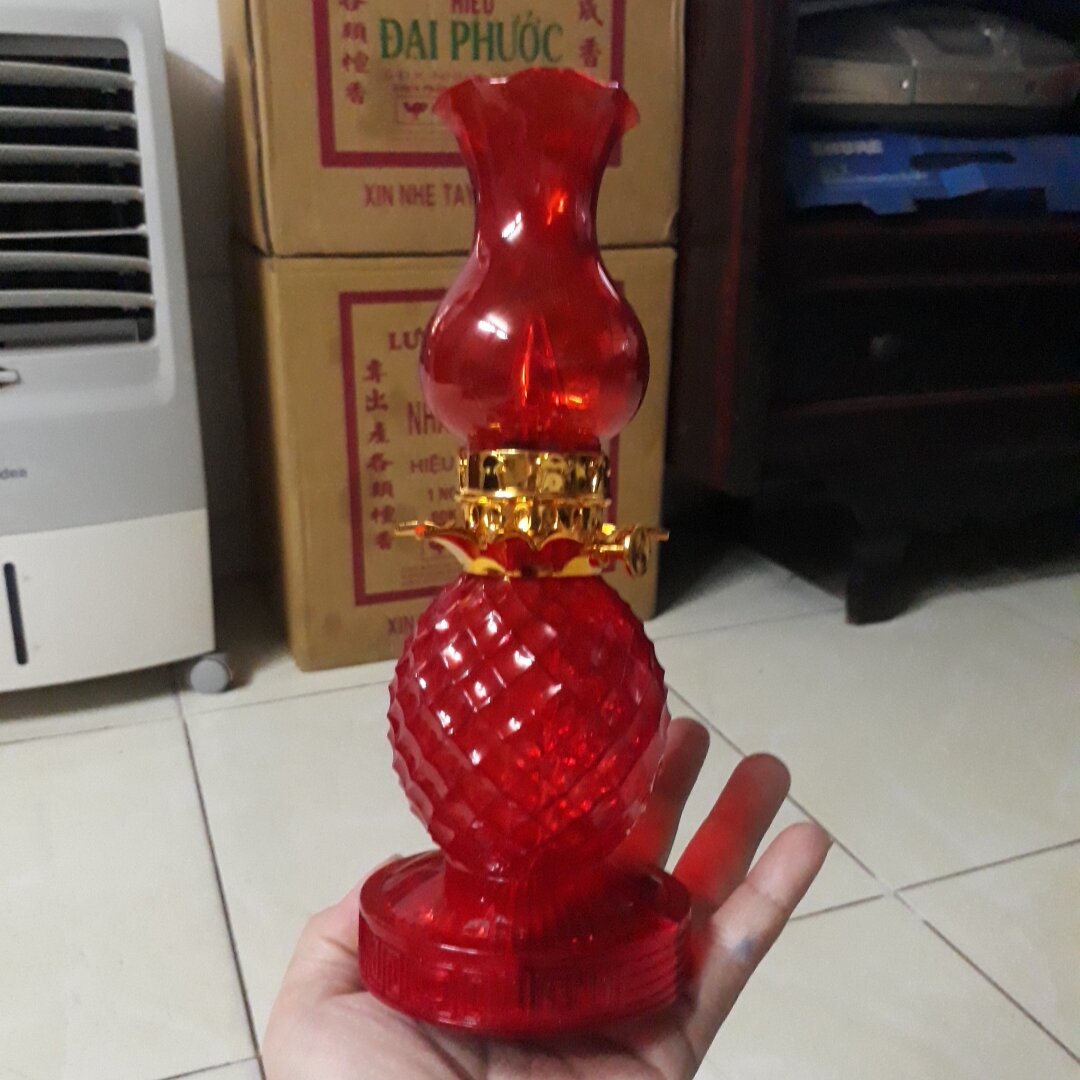 Đèn dầu pin trái thơm cao 22cm