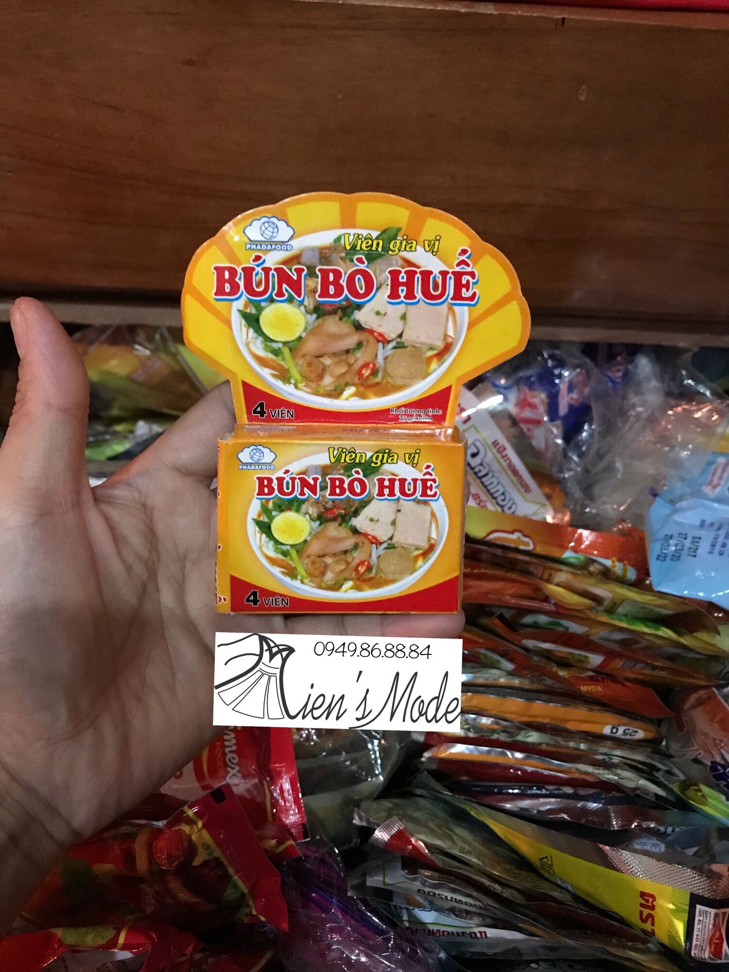 1 Hộp viên gia vị Bún bò Huế