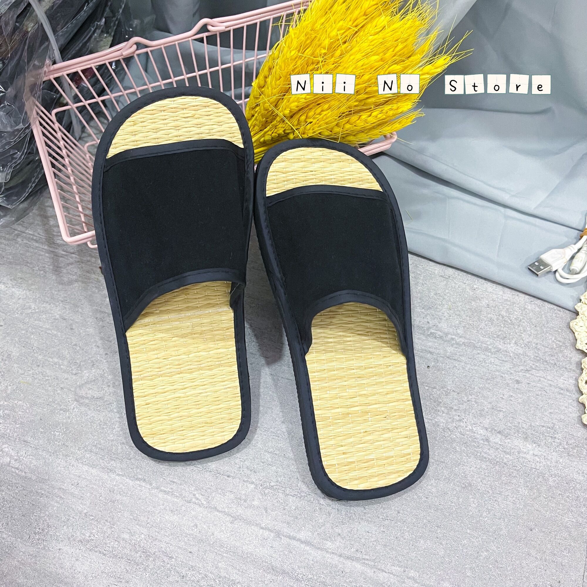 [ND021] Dép chiếu nhung quai ngang