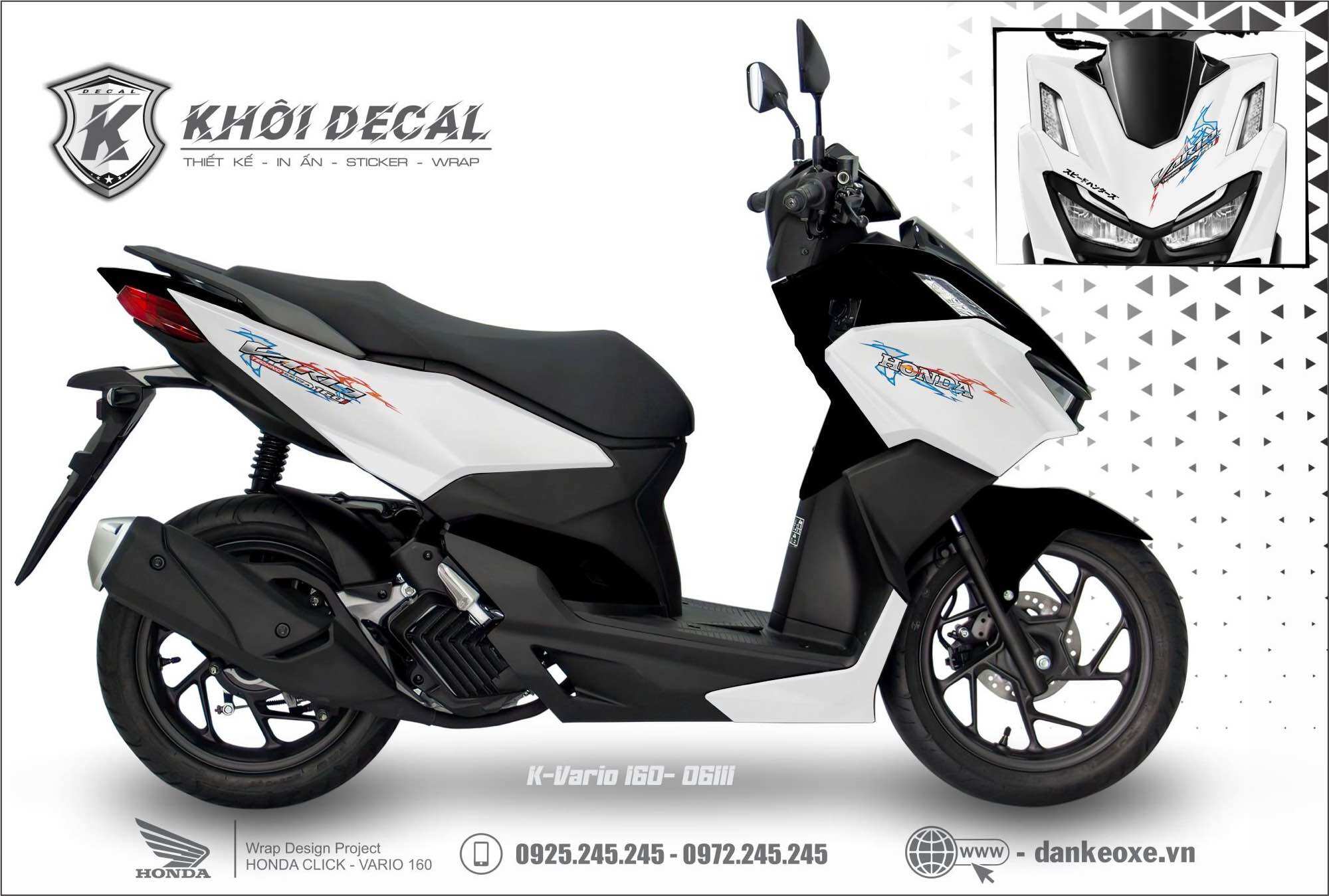 Tem Vario 160 decal cao cấp