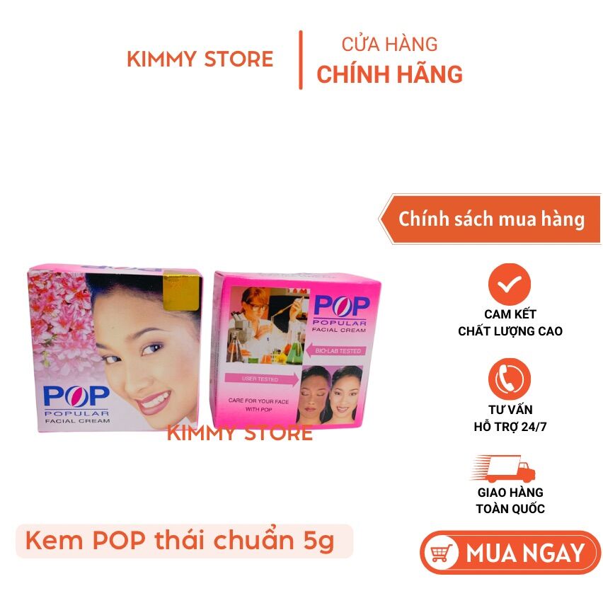 [HCM]Lẻ hộp 5g kem dưỡng trắng da pop thái