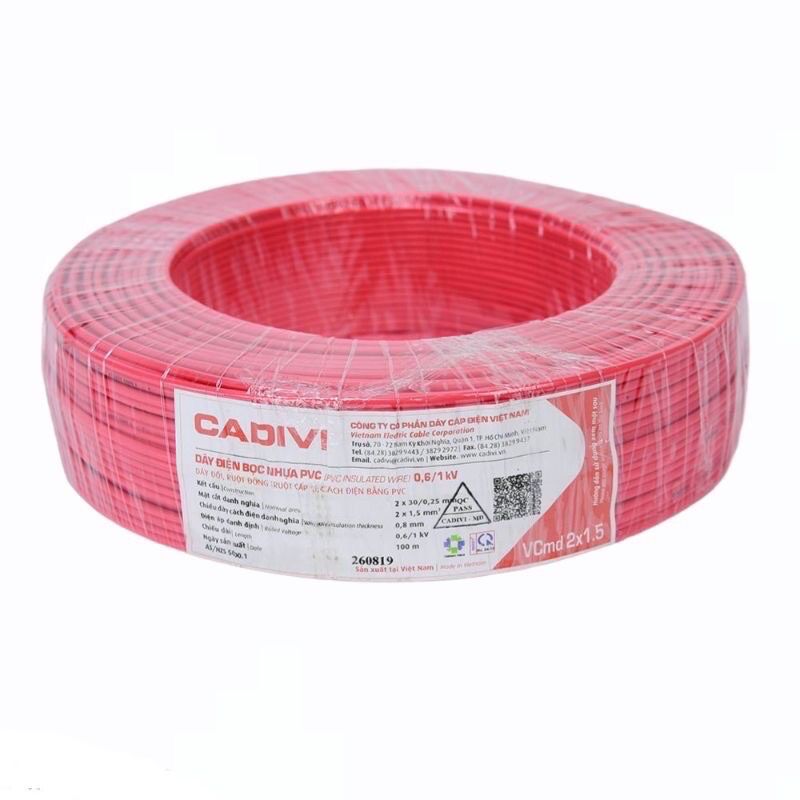 Dây điện đôi cadivi bán theo mét