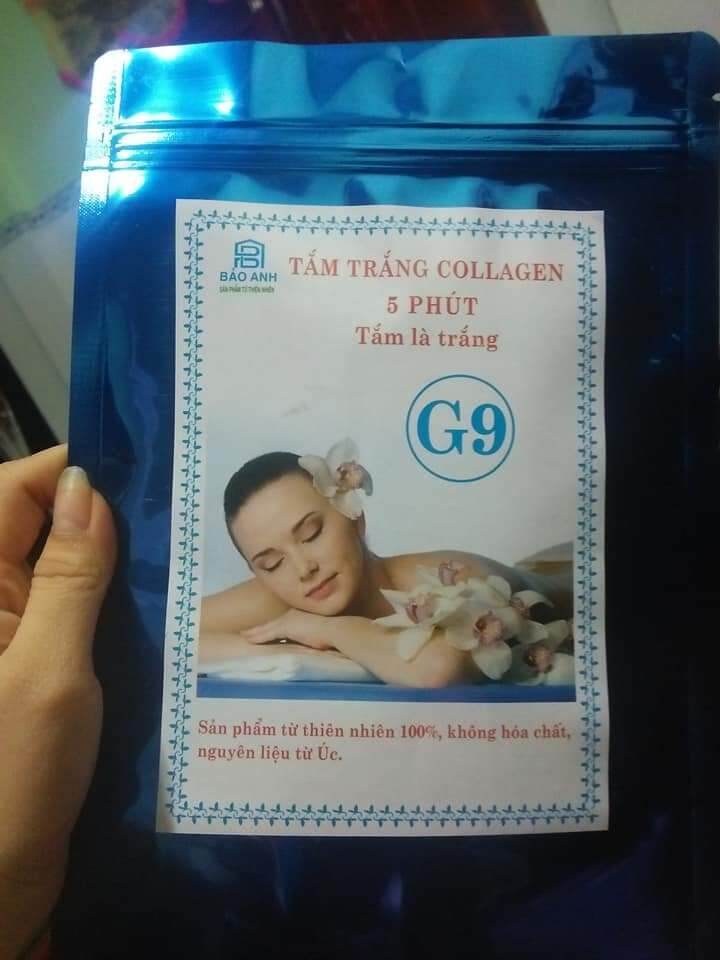 combo 6 gói tắm trắng collagen G9