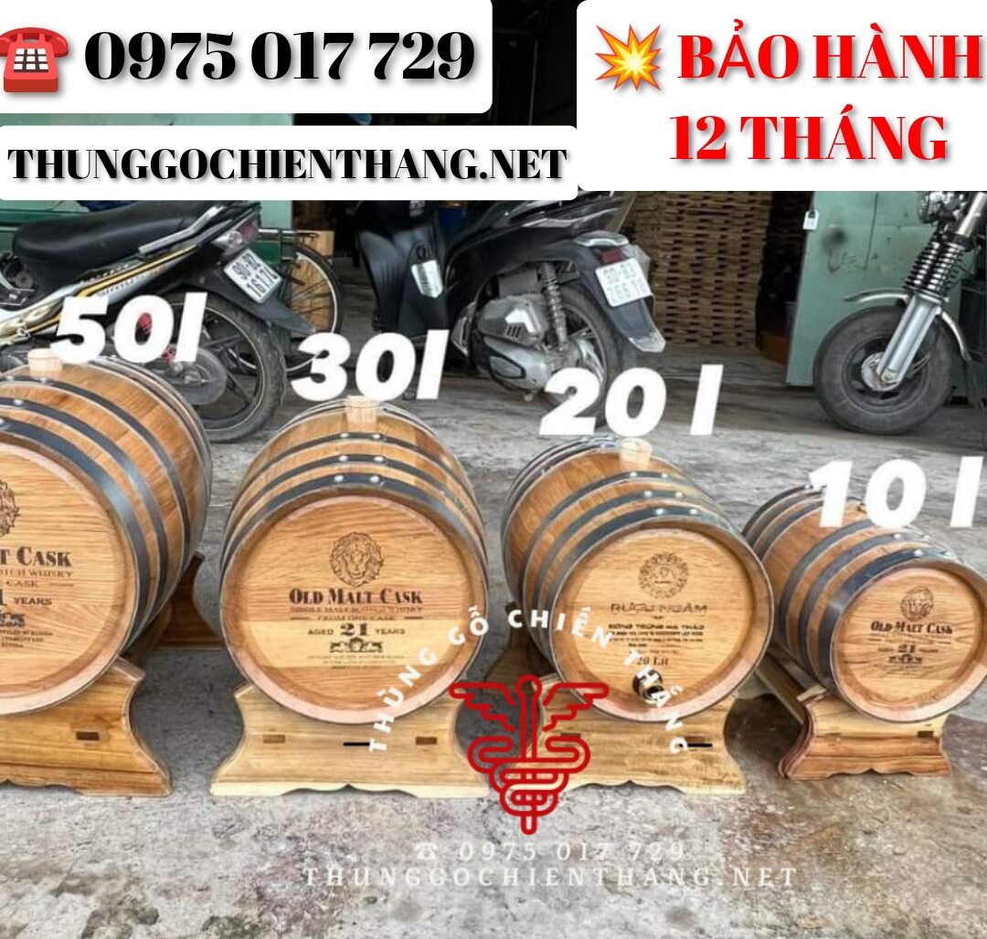 Thùng r.ượu gỗ sồi 10L bình gỗ Ủ r.ượu dung tích 10 lít giúp hương vị thơm ngon - thùng gỗ sồi ngâm rượu - Bình ngâm rượu - Bình gỗ ngâm rượu - Bình gỗ sồi