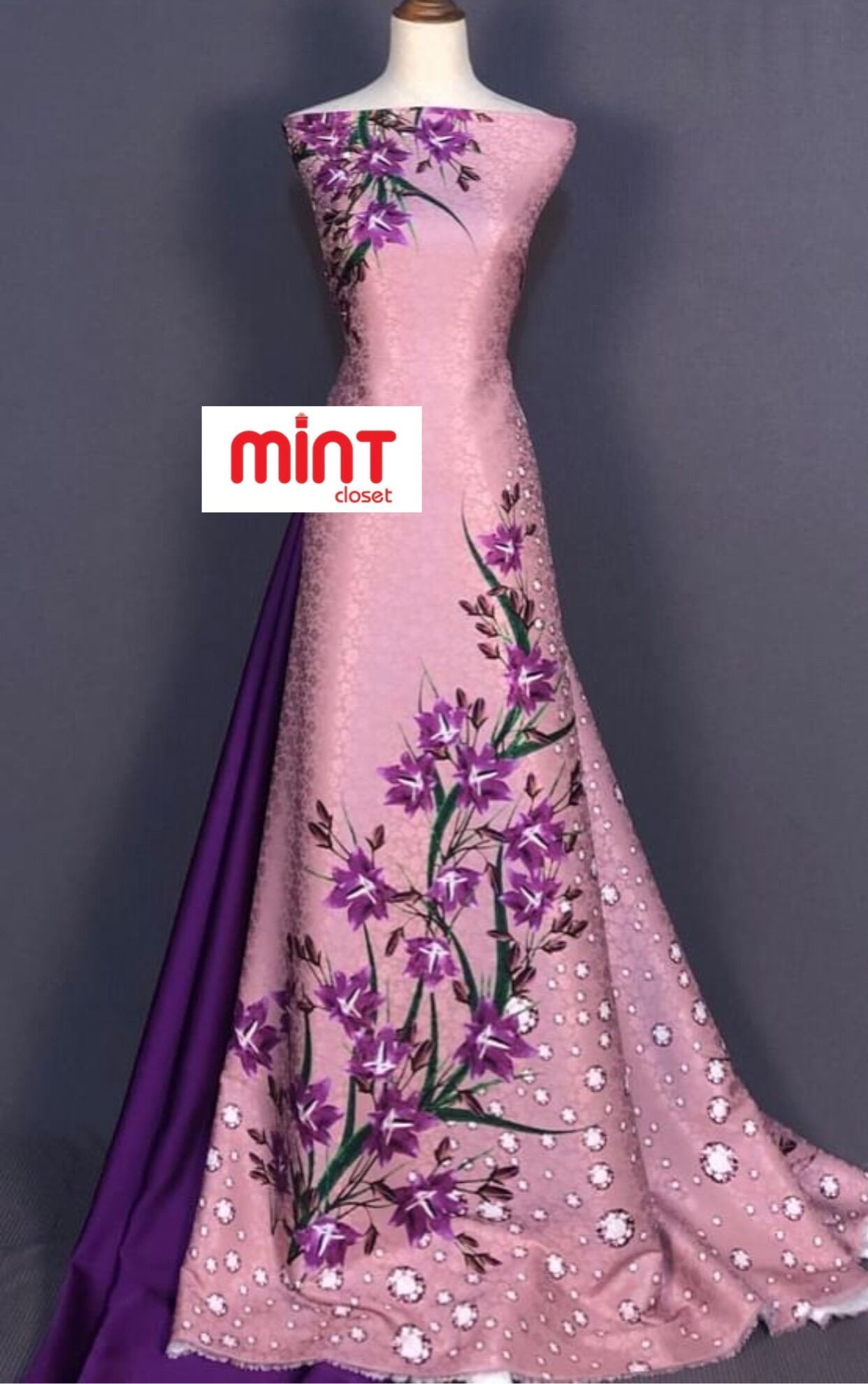 Vải gấm lụa cao cấp mã 021121