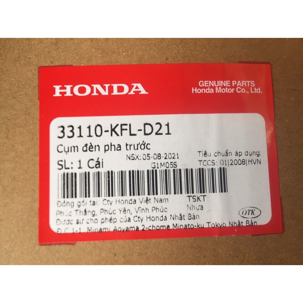 Pha Đèn Wave 2002 / 2005 Wave Zx Zin Hãng Honda