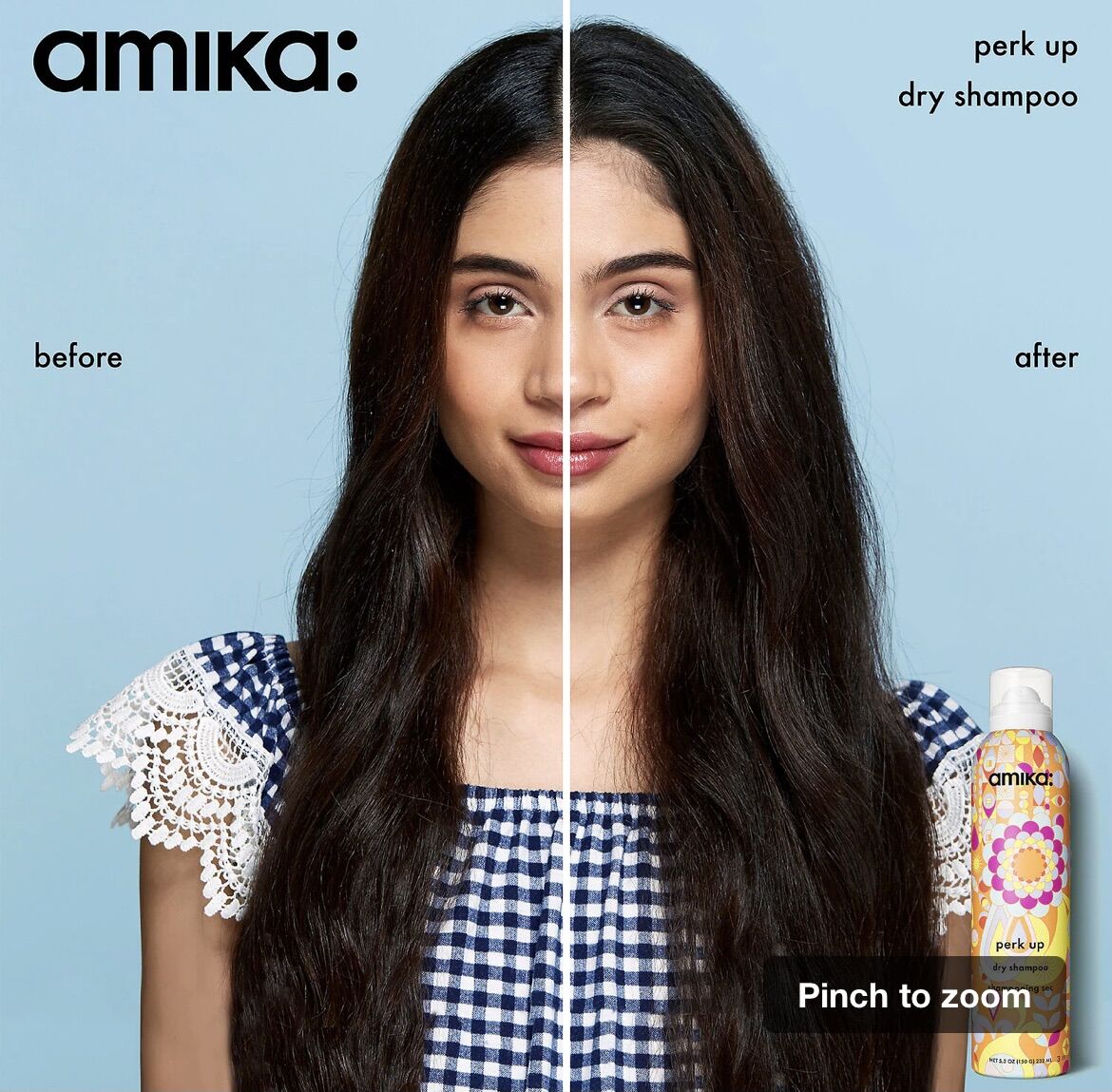 ⭐️Dầu gội khô Amika Perk Up Dry Shampoo⭐️Size mini 33ml