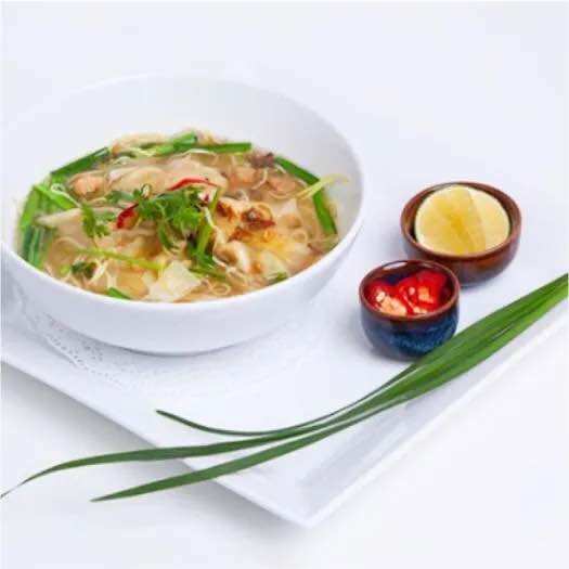 Combo 5 gói mì tôm hoành thánh (Mỗi gói 75g, Date mới 8 tháng).