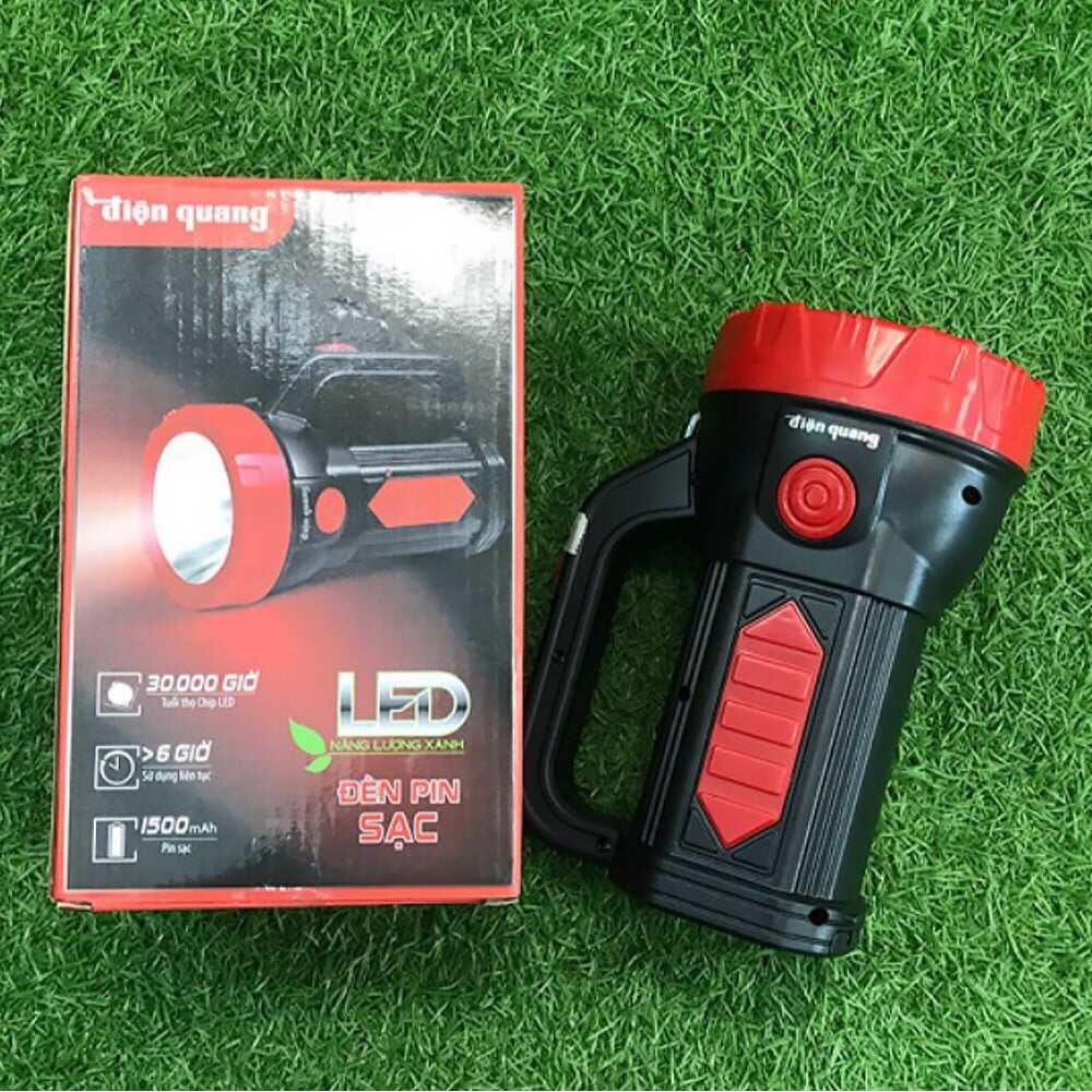 Đèn Pin LED Điện Quang ĐQ PFL09 R (Pin Sạc)