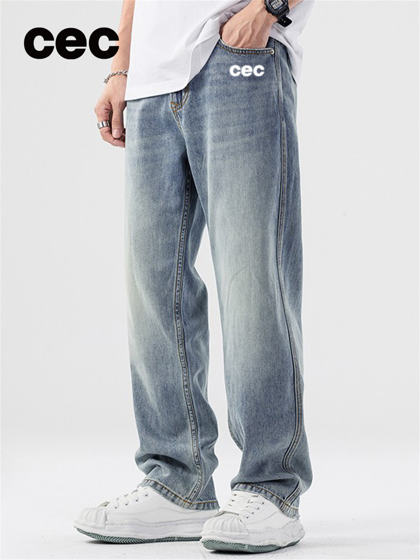 Men's Tencel Straight Loose Drapey Wide Leg Casual Pants Giá 1,391,000 Đồng*Miễn phí vận chuyển