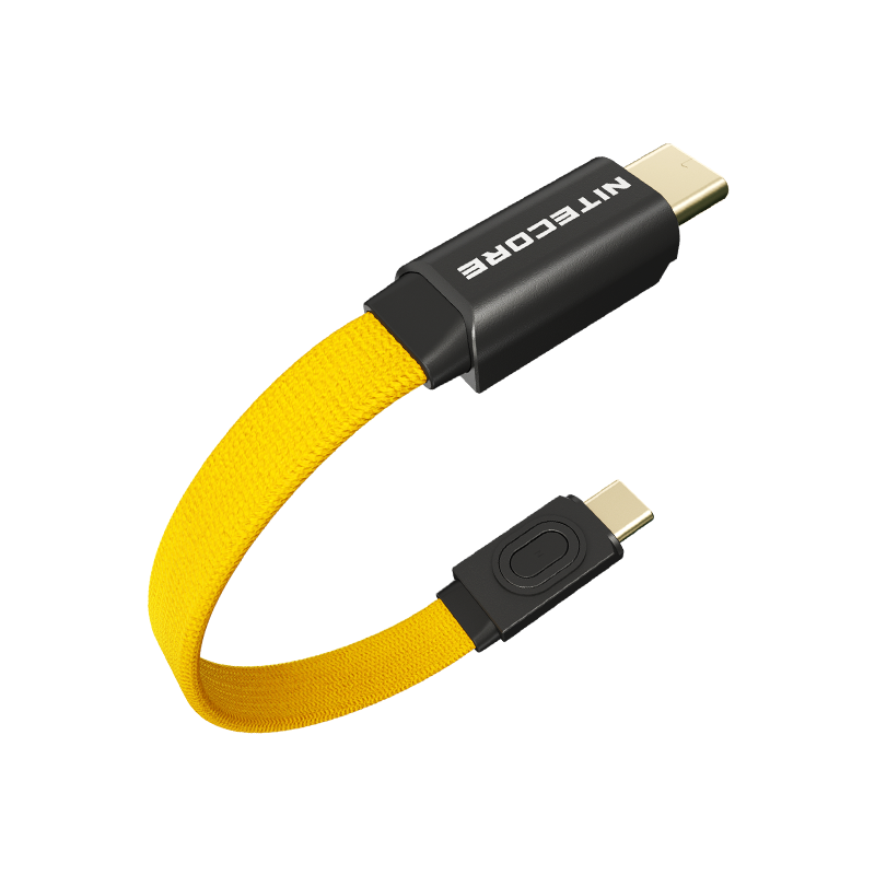 Nitecore Nlink10 Fast Charge Magnetic Absorption USB-C Interface Short Data Cable 60W Fast Charging 