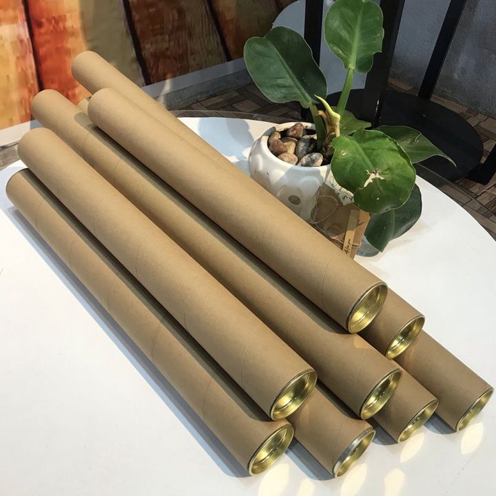Ống Tube đựng tranh , poster nắp nhôm 2 đầu