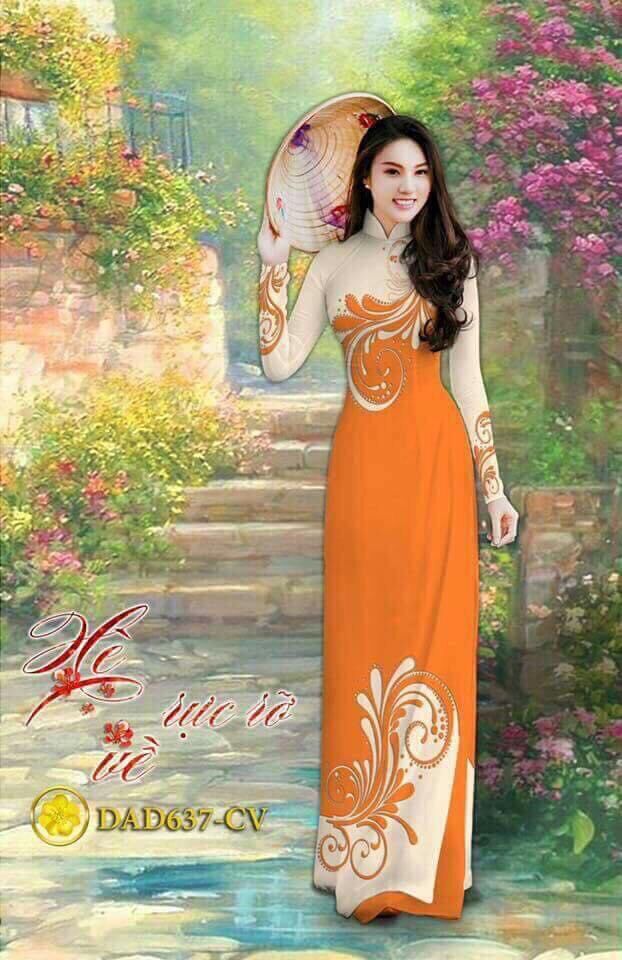 [HCM]Vải áo dài in hoa