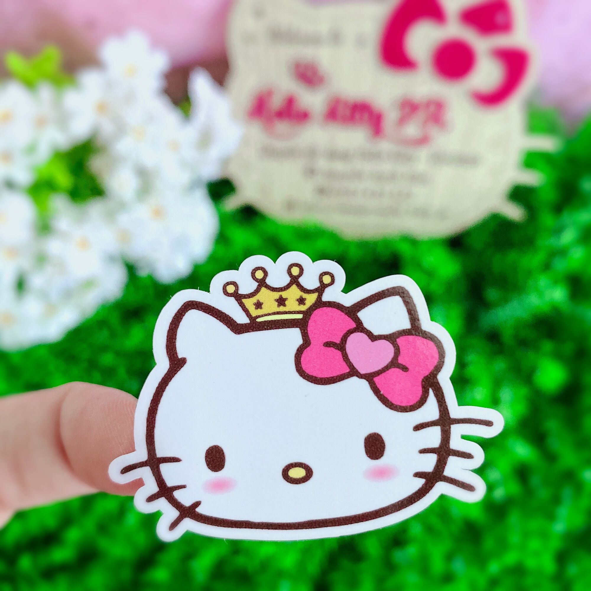 Decal dán trang trí ( dán điện thoại, nón bảo hiểm, dán xe, ổ điện ) Hello Kitty - Doremon Doraemon
