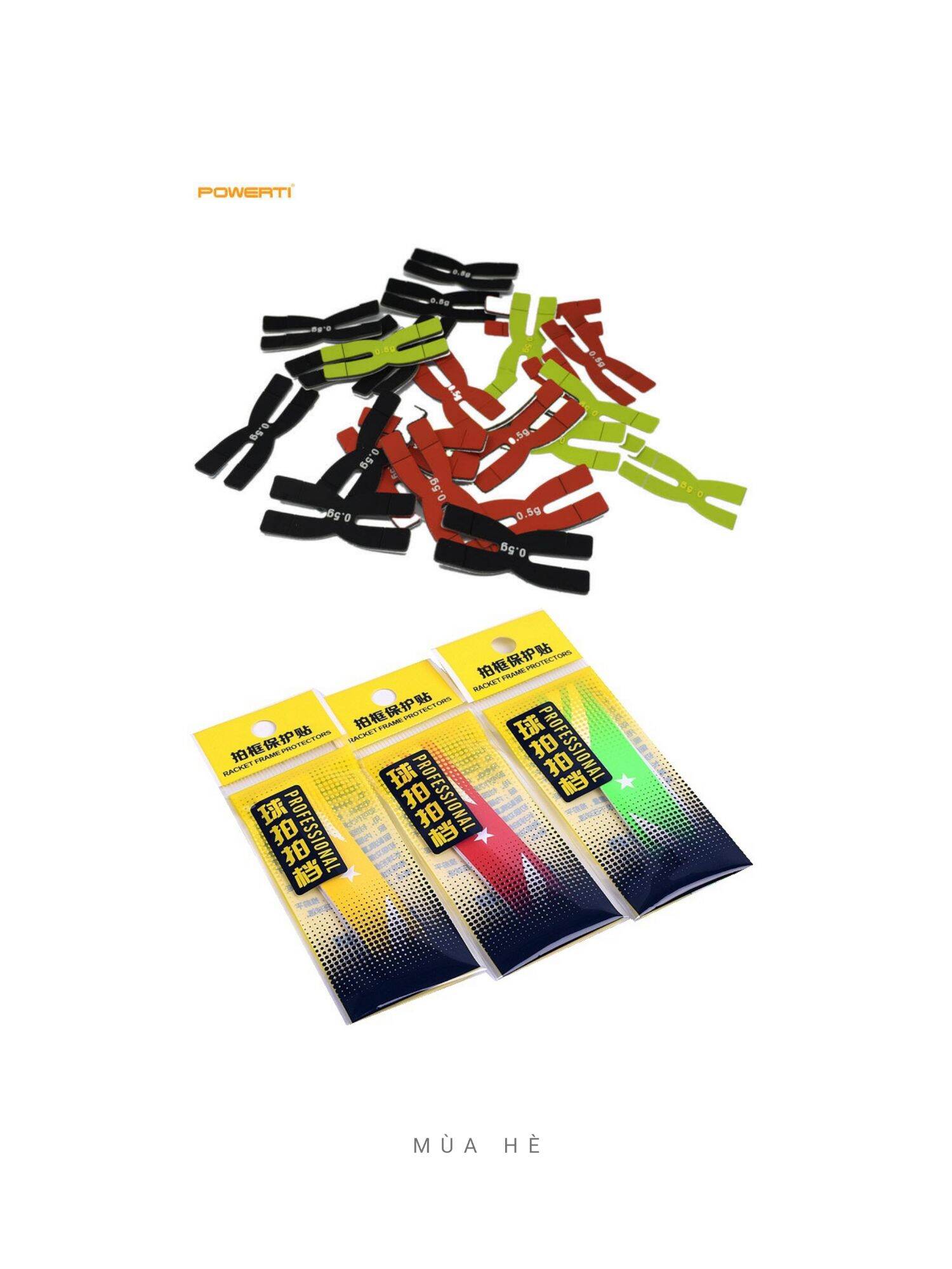 [FreeShip] Combo 5 miếng dán bảo vệ đầu vợt chống xước. Combo 2 miếng tăng nặng đầu vợt - HOANGDUONG SPORT