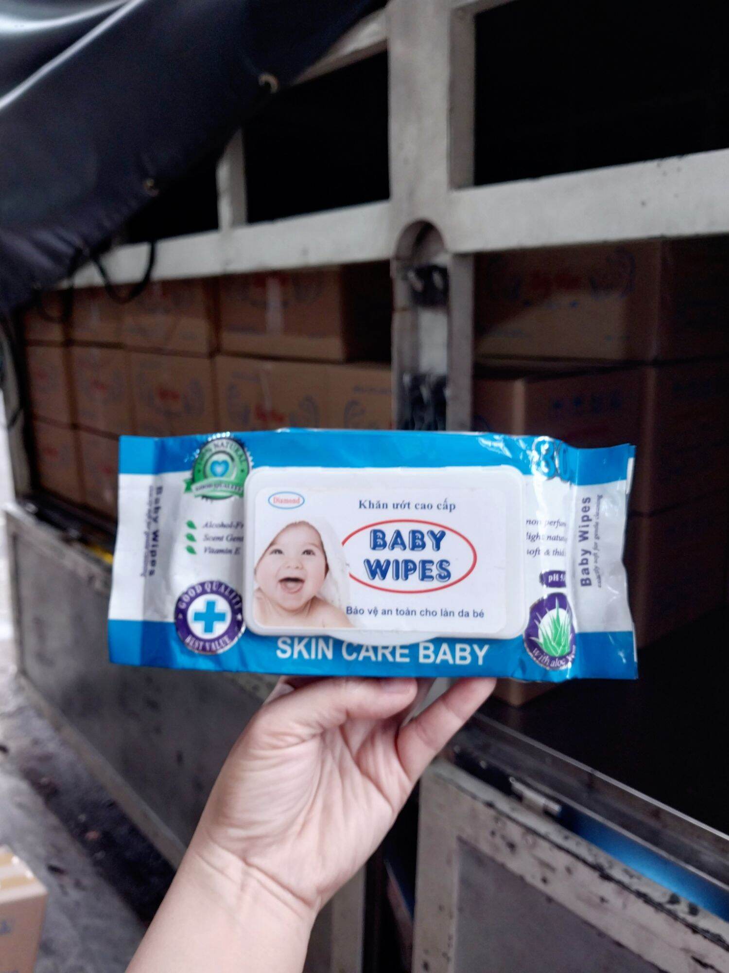 ( COMBO 10 GÓi ) Khăn Ướt Baby Wipes Cao Cấp 80gr