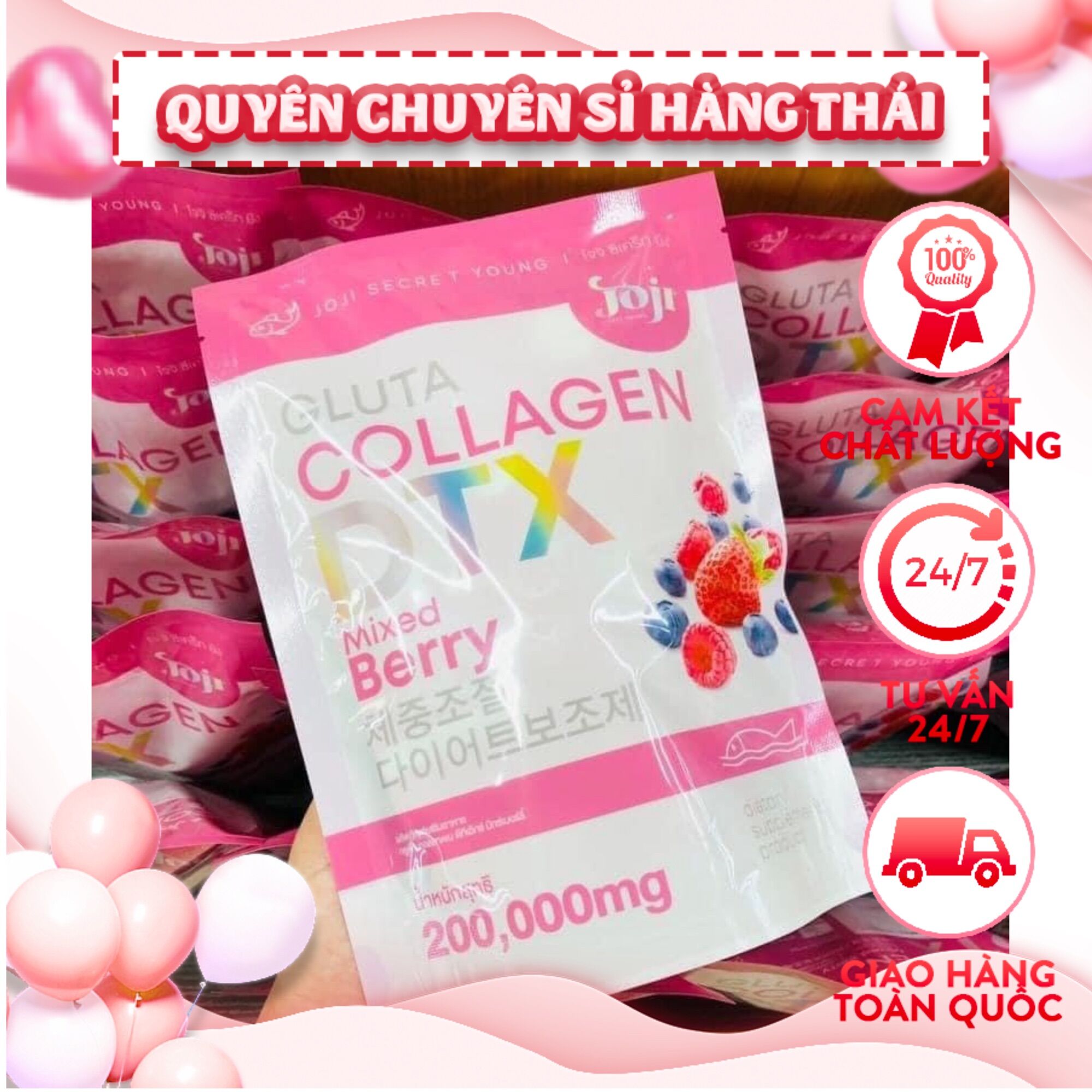 Bột trái cây DTX Collagen thái lan