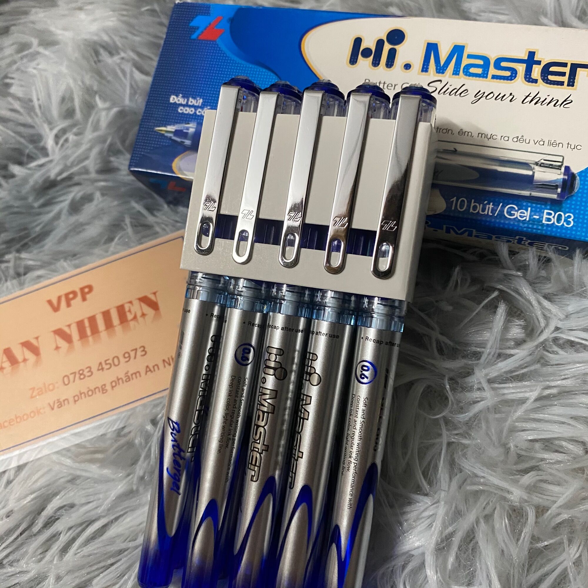 Bút gel thiên long hi.master b03 ngòi 0.6mm - 1 cây