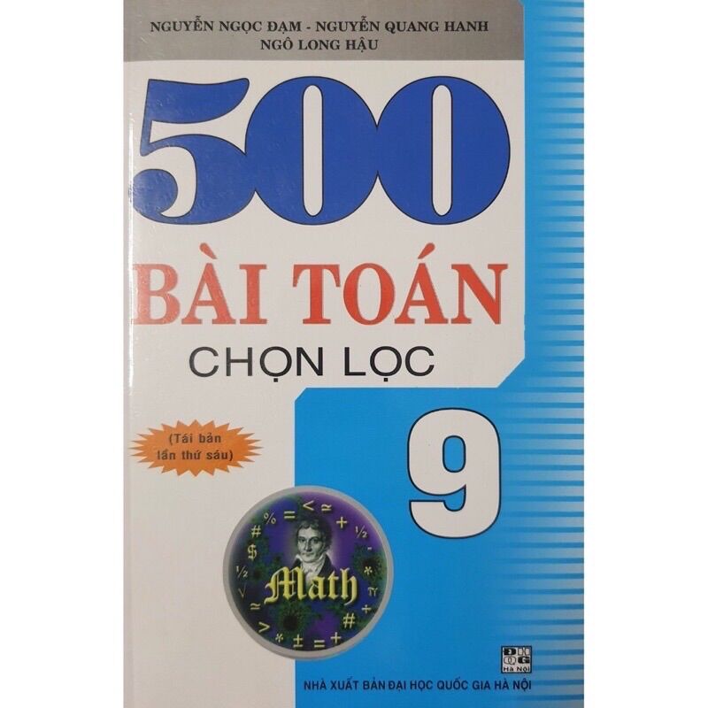 Sách - 500 bài toán chọn lọc lớp 9