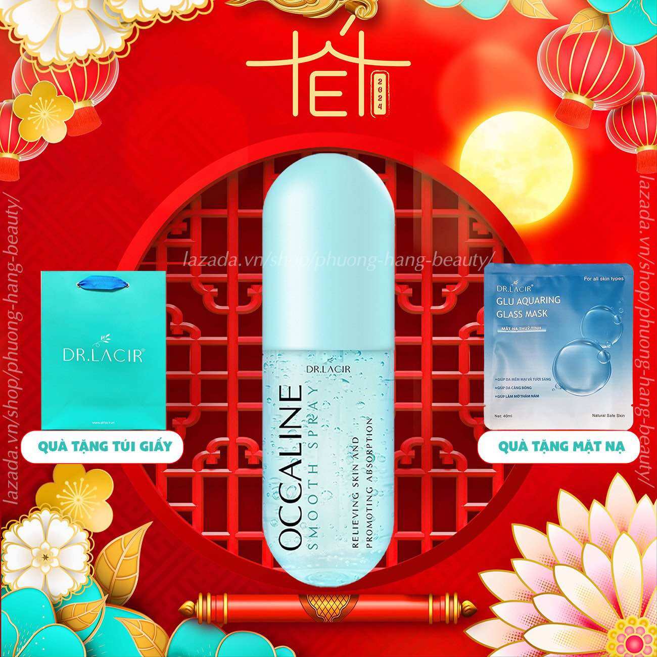 Xịt khoáng Dr lacir - Xịt Dưỡng Căng Bóng Occaline
